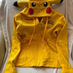 Pokemon Pikachu Unisex Youth/Tween Hooded Sweatshirt Jacket Youth Size L
